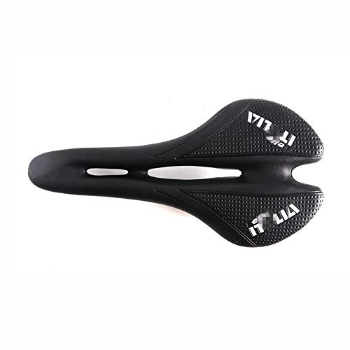 Mountain Bike Seat : Queanly MTB Bicycle Saddle Ultralight Mountain Bike Seat Ergonomic Comfortable (Color : Black)