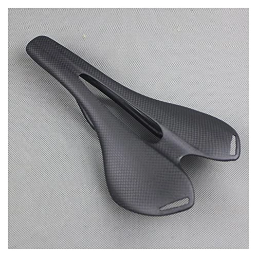 Mountain Bike Seat : QWEP bicycle seat Promotion full carbon mountain bike mtb saddle for road Bicycle Accessories finish good qualit y bicycle parts 275 * 143mm Durable and easy to clean (Color : Gloss)