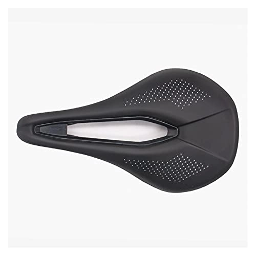 Mountain Bike Seat : QWEP bicycle seat Triathlon Bicycle Saddle Mountain Road Racing Bike Saddles Wide PU Breathable Soft Seat Cushion Durable and easy to clean (Color : Black 1)
