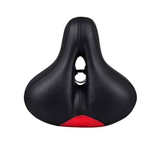 Mountain Bike Seat : QWEQTYUKJ Bicycle seat Comfort softle waterproof bicycle saddle double spring designed with soft breathable fits most mountain exercise bikes