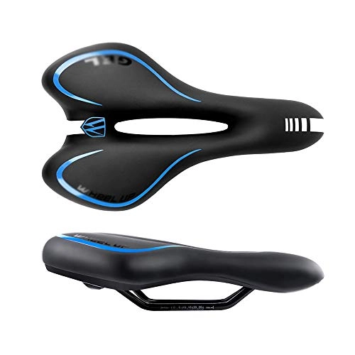 Mountain Bike Seat : QXF-D Road Bike Seats Breathable Comfortable Men / Wemen Bike Seat Mountain Bicycle Saddle Cushion Cycling Pad Waterproof Soft Breathable Central Relief Zone and Ergonomics Design Fit for Road Bike, Mou