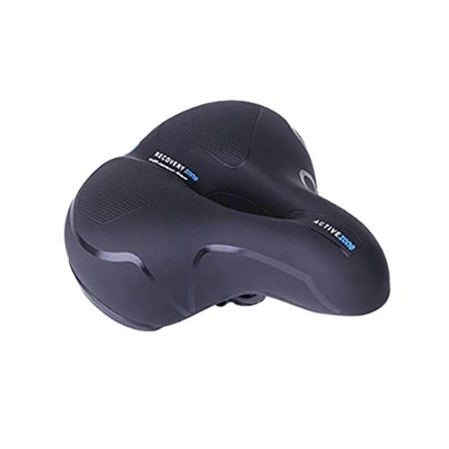 Mountain Bike Seat : QXFJ Mountain Bike Saddle PU Waterproof Mountain Cycling Seat Hollow And Breathable Cushion Pad Bike Seat With Reflective Design Bicycle Seat Suitable For Road / Mountain / Round Mountain