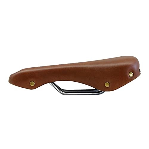 Mountain Bike Seat : QXYOGO Bike Seat PU Leather Bicycle Seat Cushion Retro Brown Seat Saddles Front Seat Mat For Bike Bicycle Accessories For Mountain Bicycles Bike Saddle