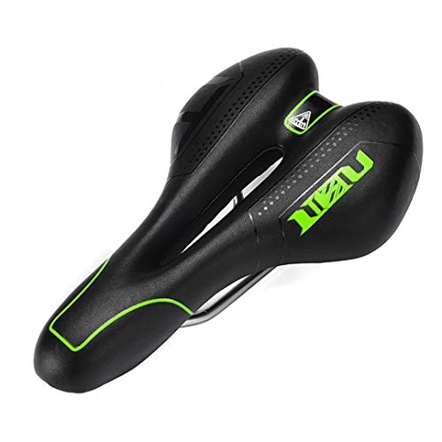 Mountain Bike Seat : RatenKont Road Bicycle Saddle Soft Comfortable Breathable Cushion Pad MTB Mountain Bike Saddle Skidproof Silicone Cycling Seat Green