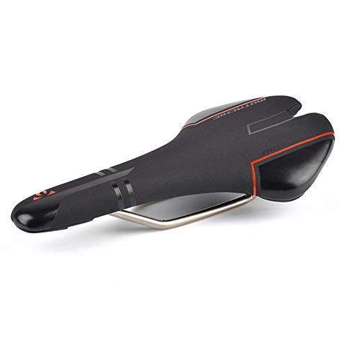 Mountain Bike Seat : Road Bike Seat Saddle, Professional Mountain Bike with Extended Nose End Hollow Design Broken Wind Line Sports Spare Parts for Men and Women