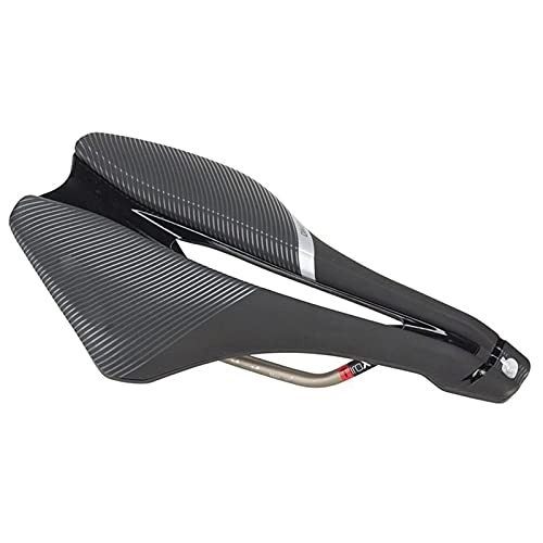 Mountain Bike Seat : Road Mountain Bike Hollow Seat Short Nose Saddle, Double Layer Shock Absorption System Fine Fiber Cushion Surface
