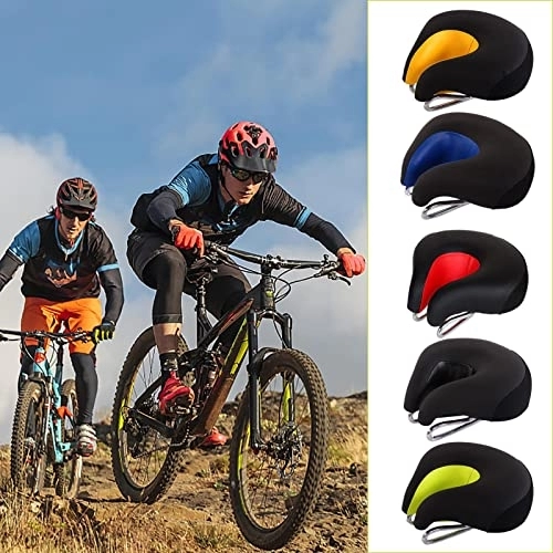 Mountain Bike Seat : Ruilonghai Soft Bicycle Saddle, Nose Less Bike Saddle, Noseless Seat For Bicycle, Mountain Road Bicycle Seat With Reflective Strip, Bike Accessories