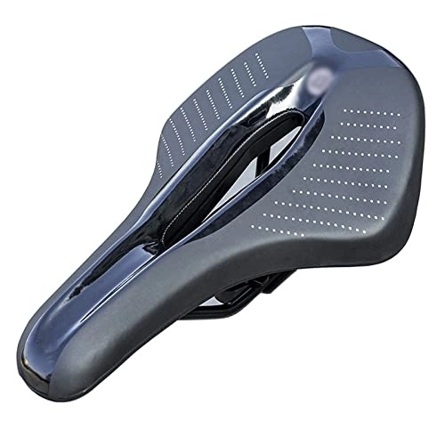 Mountain Bike Seat : Rwlre Racing Bicycle Saddle, Mountain Road Bike Saddle Breathable Bicycle Seat Cushion Soft Comfortable Cycling Ultralight Sports Racing Accessories (Color : Black, Size : 15.5 * 27cm)
