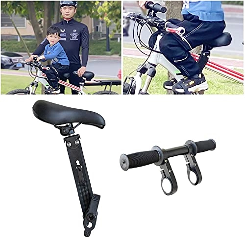 Mountain Bike Seat : RYUNQ Front-Mount Kids MTB Seat, Child Bike Seat Mounted Bicycle Seats, Detachable Mountain Bike Kids Seat Compatible With All Adult MTB for Children 2-5 Years (Without Handle)