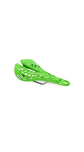 Mountain Bike Seat : SCRT Mountain Bike Seat Cushion Bicycle Saddle Hollow Hollow Spider Net Breathable Cushion Equipment (color : Green)