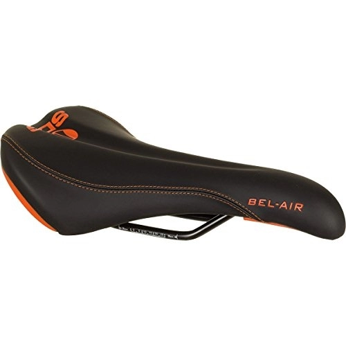 Mountain Bike Seat : SDG Bel-Air, Unisex Adult's MTB Saddle, Multicolor (Black / Orange), 140 x 270 mm