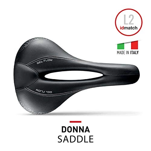 Mountain Bike Seat : Selle Italia Donna Fec-Alloy Bike Saddle, Black, Size L2