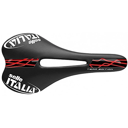 Mountain Bike Seat : Selle Italia SLR Team Edition Flow Ti316 Saddle - Black / Red, Size S1