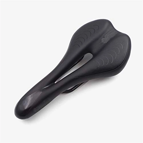 Mountain Bike Seat : SHGUANMO Bicycle Saddle road Mtb mountain Bike saddle racing Accessories men black Soft leather cycling seat spare parts for bicycles
