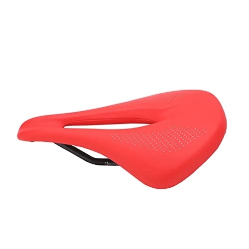 Mountain Bike Seat : SHYEKYO Road Bike Cushion, Double Track Seatposts Bicycle Saddle Soft Foam Padding 155mm / 6.1in Saddle Width for Mountain Bikes and Road Bikes(red)