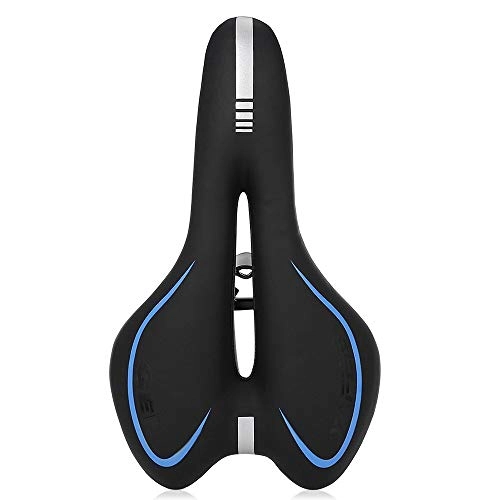 Mountain Bike Seat : Silicone bicycle seat cushion mountain bike saddle seat cushion comfortable bicycle accessories equipment seat blue