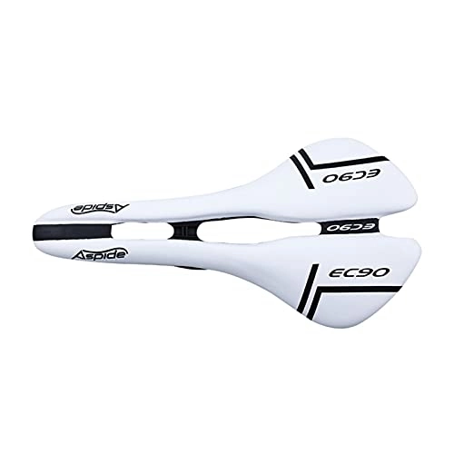 Mountain Bike Seat : SKYBLACK BICYCLE SEAT Most Comfortable Bike Seat for Men - Padded Bicycle Saddle for Men with Soft Cushion - Improves Comfort for Mountain Bike, Hybrid and Stationary Exercise Bike (Color : White)