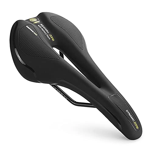 Mountain Bike Seat : SKYBLACK BICYCLE SEAT Road Bicycle Saddle， Most Comfortable Bike Seat for Men - Padded Bicycle Saddle for Men with Soft Cushion - Improves Comfort for Mountain Bike, Hybrid and Stationary Exercise Bik