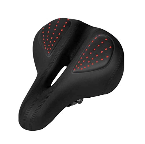 Mountain Bike Seat : SMSOM Most Comfortable Bicycle Seat, Bike Seat Replacement with Dual Shock Absorbing Ball Wide Bike Seat Memory Foam Bicycle Gel Seat