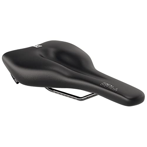 Mountain Bike Seat : SQlab Unisex - Adult 610 M-D Active Trekking MTB Tour & Travel Bicycle Saddle - Black, 15 cm