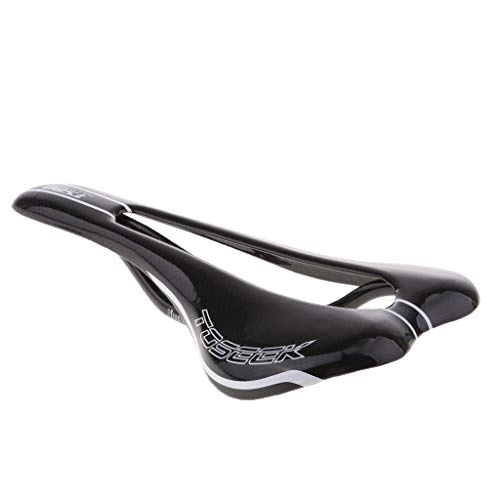 Mountain Bike Seat : T TOOYFUL Large Hollow Bicycle Saddles Carbon Fiber Seat Replacement Bike Accessories - Bright