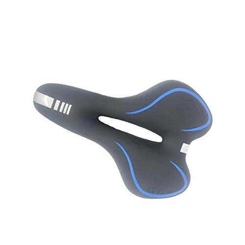 Mountain Bike Seat : Taosheng Bicycle mountain bike hollow thick soft saddle dead fly riding bicycle accessories, Blue