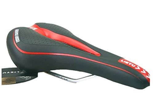 Mountain Bike Seat : TENGGO Mountain Bike Seat Cushion Folding Bike Road Bike Cushion Bicycle Cushion-Black & Red