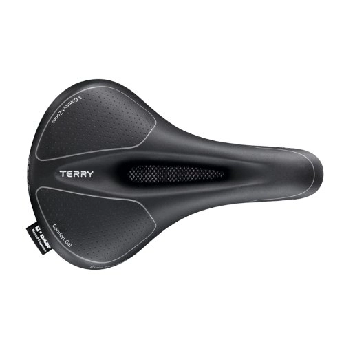 Mountain Bike Seat : Terry Fisio Flex Gel saddle black 2016 Mountain Bike Saddle