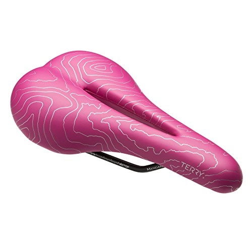 Mountain Bike Seat : TERRY Women's Topo Mountain Bike Saddle - Performance-Level Foam Padded Breathable Cycling Cushioned Seat - Rosa