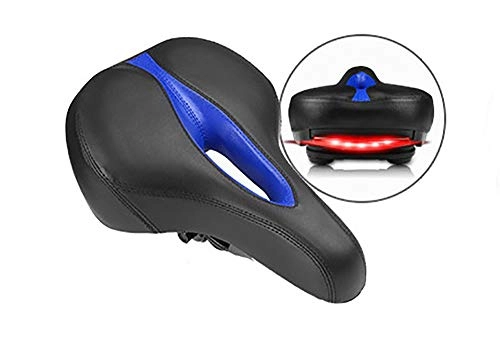 Mountain Bike Seat : Thicken bicycle saddle shock absorber ball with light and comfortable breathable saddle suitable for men / women / mountain / road / folding bicycle-blue