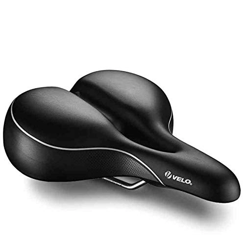 Mountain Bike Seat : Thickened silicone mountain bike seat, long-distance bicycle seat, comfortable widened hollow saddle