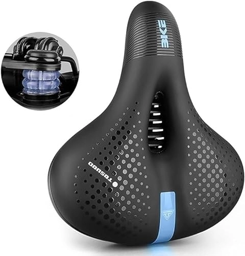 Mountain Bike Seat : THYMOL For Women Men Road Bicycle Saddle MTB Mountain Bike Seat Spinning Exercise Cycle Saddle With Shock Absorbing Balls Comfortable Universal Soft Memory Foam Padded (Color : #06)