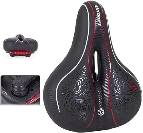 Mountain Bike Seat : THYMOL Road Bicycle Saddle MTB Mountain Bike Seat For Women Men With Shock Absorbing Balls Spinning Exercise Cycle Saddle Waterproof Bicycle Seat Wide Cushion Pad (Color : #04)