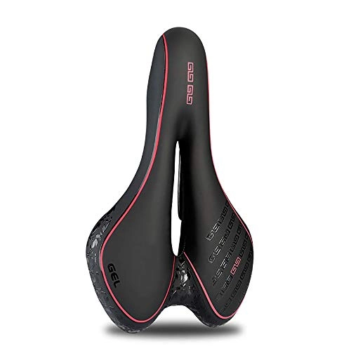 Mountain Bike Seat : Tiyabdl Comfortable Bike Seat-Waterproof Bicycle Saddle with Central Relief Zone and Ergonomics Design Universal for Mountain Bikes, Road Bikes, Men and Women (Color : C)