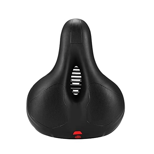 Mountain Bike Seat : TJY Reflective Shock Absorbing Hollow Bike Saddle MTB Bicycle Seat Breathable Rainproof Cycling Road Mountain Cyxling Accessory