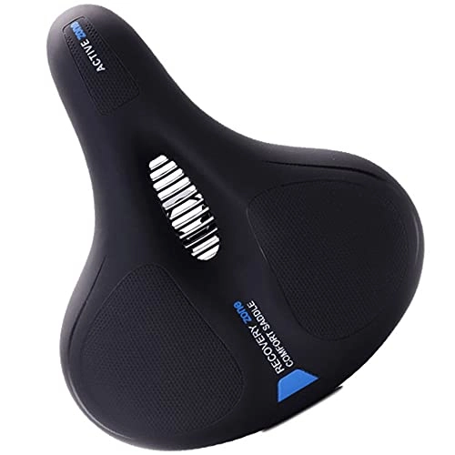 Mountain Bike Seat : TTZHJIN Bike Seat Bicycle Saddle Soft And Comfortable Central Vent Polyurethane Bicycle Accessories Cycling Equipment Easy To Install Universal, Black-26×21cm