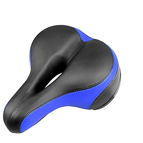 Mountain Bike Seat : TYF MTB Bicycle Saddle Soft Thicken Wide Mountain Road Bike Saddle Cycling Seat Pad + Rear Cycling Light Bicycle Accessories (Color : 9, Size : Saddle)