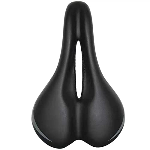 Mountain Bike Seat : TYTbygml Memory Foam Saddle, Exercise Bike Seat For Men And Women, Compatible Stationary, Mountain, Road, & Exercise Bike Seat Cushion (Color : Black, Size : One Size)