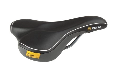 Mountain Bike Seat : VELO Flexpro M / L Saddle - Black, L = 246 X W = 161 Mm