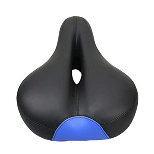Mountain Bike Seat : VOSAREA Comfortable Foam Shock Absorbing Large Seat Soft Padded Replacement Seat for Mountain Bike (Black Blue)