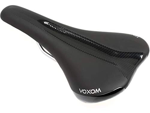 Mountain Bike Seat : Voxom SA9 Black Unisex MTB Bike Saddle – Black / Red, One Size