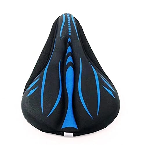 Mountain Bike Seat : WBBNB Mountain Bike Saddle, Breathing Pillow Cover Mtb Road Bike Thickened Cycling Seat Mat Soft Silicone, Blue