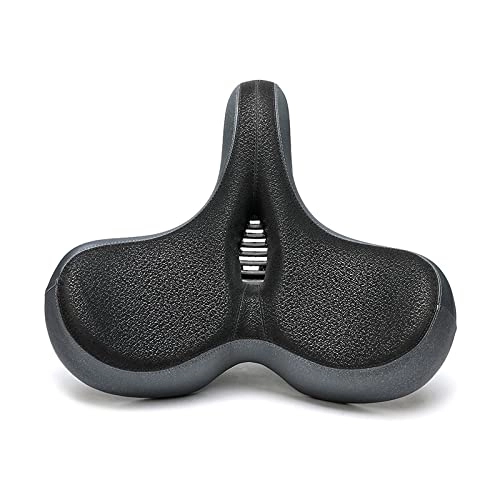 Mountain Bike Seat : WEIDD Bike Seat Cushion, Comfortable Bike Saddle with High Rebound Memory Foam - Replacement Bicycle Seat, Enlarged Mountain Seat Saddle, for Cruiser, Stationary, Spin Bikes & Outdoor Cycling,