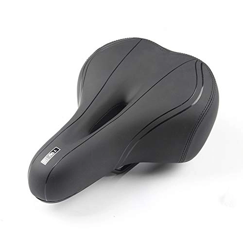 Mountain Bike Seat : WERNG Mtb / Bicycle Saddle, Soft And Comfortable Mountain Bike Seat Shockproof Hollow Ventilation Design Outdoor Bicycle Riding Accessories, Black