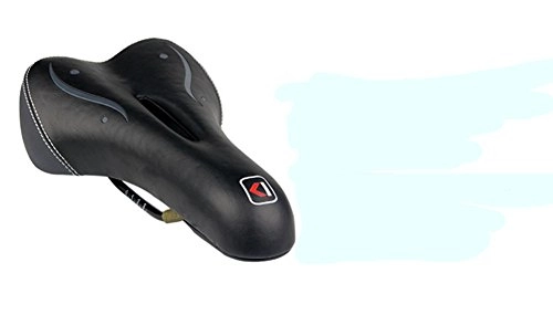 Mountain Bike Seat : WHEEIUP Adult Cycling Gel&Sponge Saddle-Breathable Waterproof Shock Absorption Designed Bike Saddle Cushion 28*15Cm Black