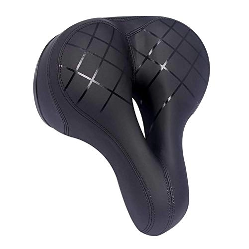 Mountain Bike Seat : Wide Soft Bike Seat Cushion Shockproof Design Big Bum Extra Extra Comfortable Soft Gel Bicycle Seat Cycle Saddle Mountain Bike Cycling, Bicycle Saddle for Men Women (Spring section)