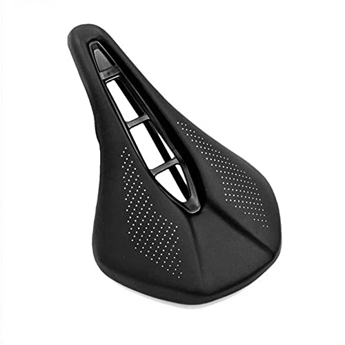 Mountain Bike Seat : WLLYP Road bike Bicycle Saddle MTB Mountain Bike Saddle Bicycle Cycling Skidproof Saddle Seat Silica Seat Black Bicycle equipment (Color : 243-155mm)