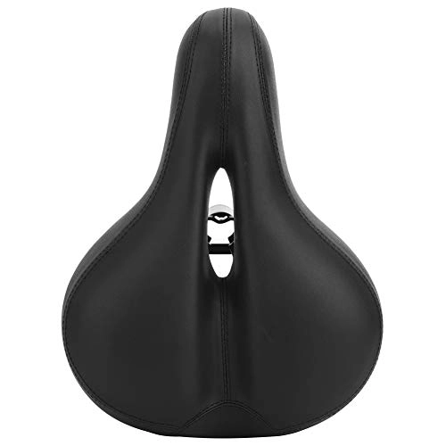 Mountain Bike Seat : wmLzhen Men Women Bike Seat, Bicycle Seat Cushion with Absorber, Leather Bicycle Saddle Replacement, Spinning Bicycle Seat, for Road, Stationary, Mountain, Cruiser Bikes