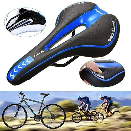 Mountain Bike Seat : wolfjuvenile Gel Bike Seat Cover, With Waterproof Seat Cover, Suitable For Mountain Bike Seat, Thicken Bike Saddle, For Road Mountain Or Spinning Class Cycling, Blue