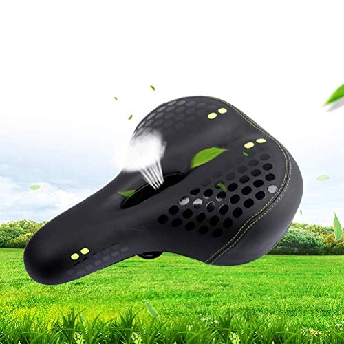 Mountain Bike Seat : Wopohy Bicycle seat Bicycle saddle with rear light Hollow mountain bike saddles Comfortable soft wide for mountain bike, bicycle, racing bike